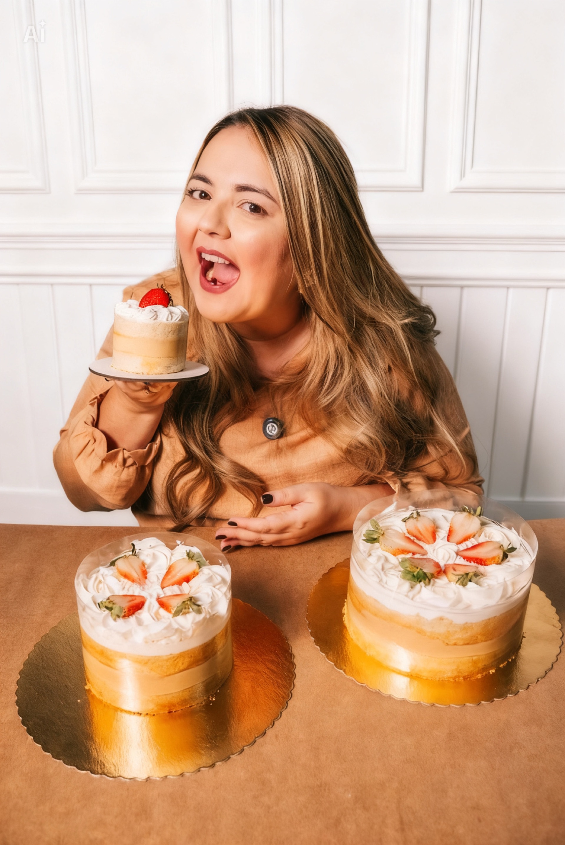 Gabi Macêdo preparando doces artesanais